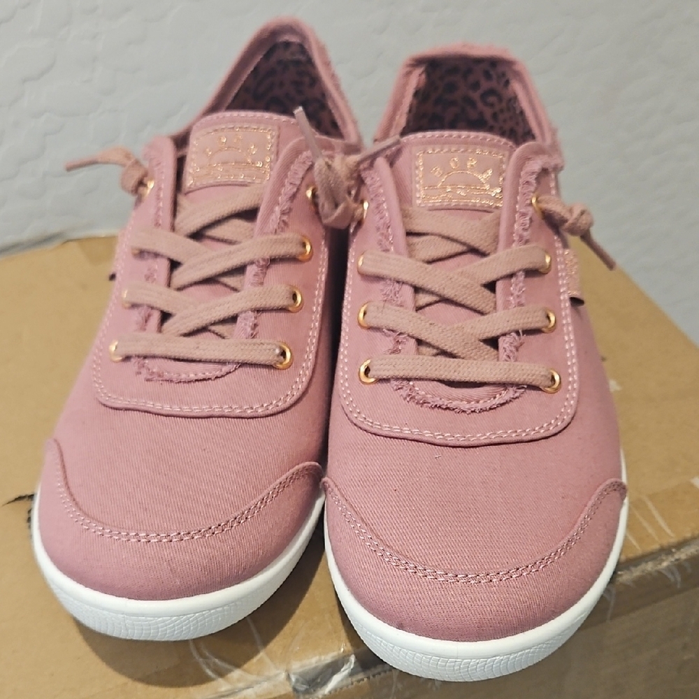 Women's Pink Bobs Canvas Sneakers